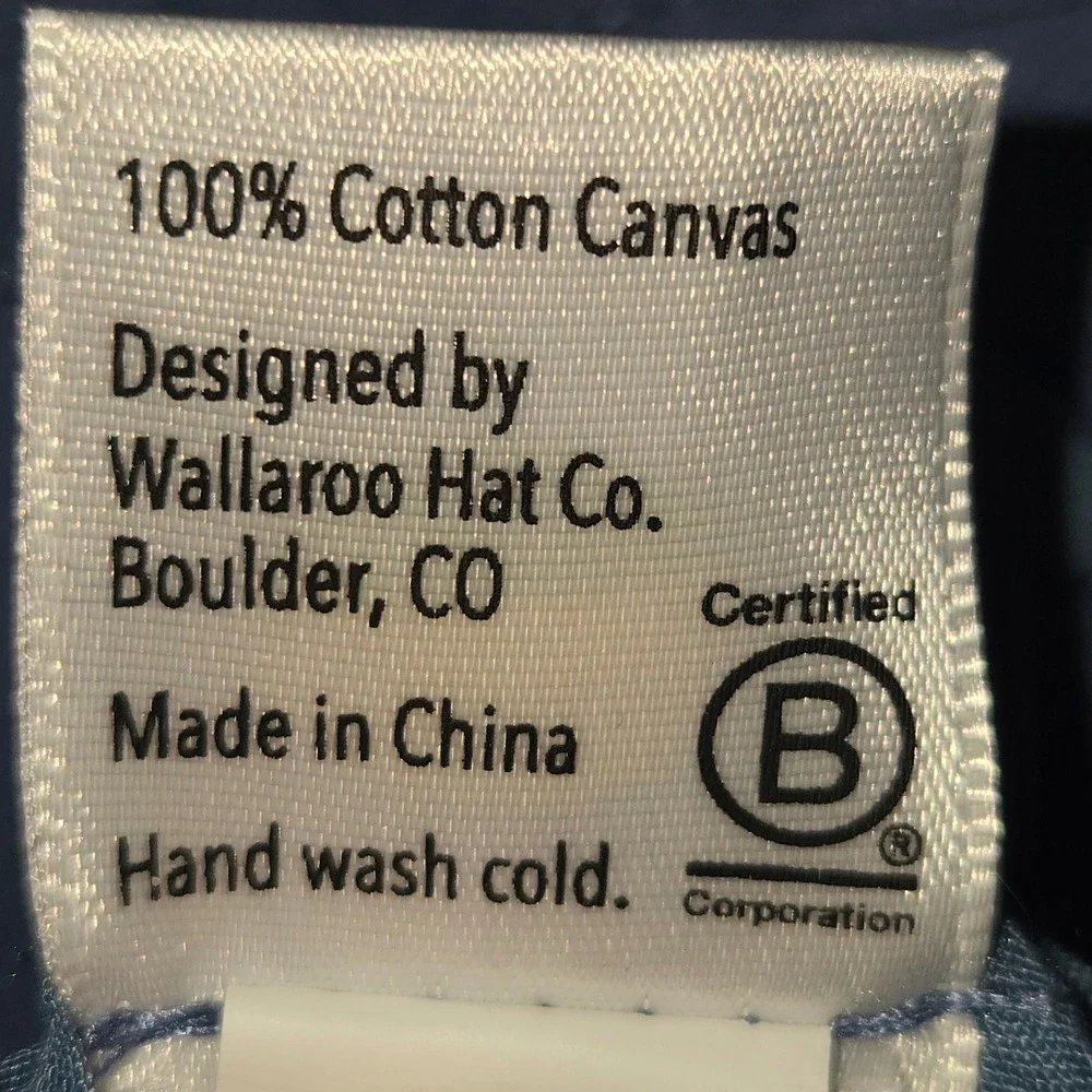 Wallaroo Hat Company Casual Traveler Hat Womens OS Blue Cotton Canvas Wide Brim